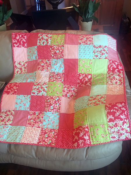 Lap quilt front side